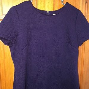 Plum flower printed dress